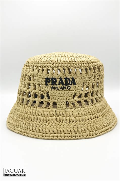 prada woven bucket hat|used Prada bucket hat.